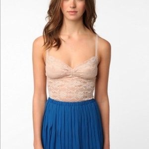 Pins and Needles ,  taupe lace tank top camisole